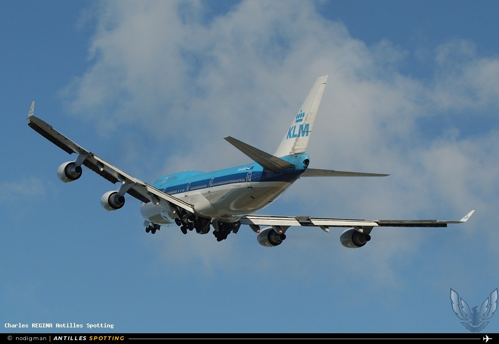 PH-BFB · Boeing 747-400, KLM, Sint Maarten – Princess Juliana