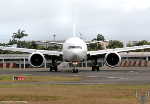 F-GSQT · Boeing 777-300ER, Pointe-à-Pitre – Maryse Condé
