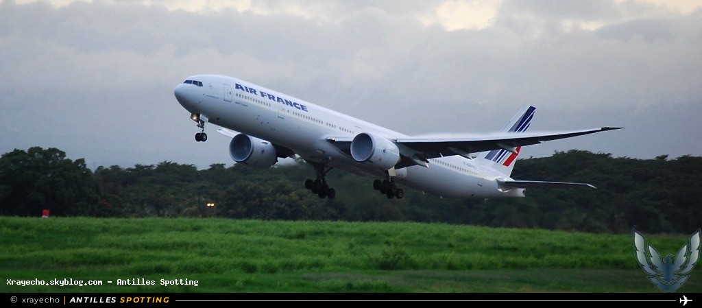 F-GSQO · Boeing 777-300ER, Air France, Pointe-à-Pitre – Maryse Condé