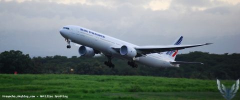 F-GSQO · Boeing 777-300ER, Pointe-à-Pitre – Maryse Condé