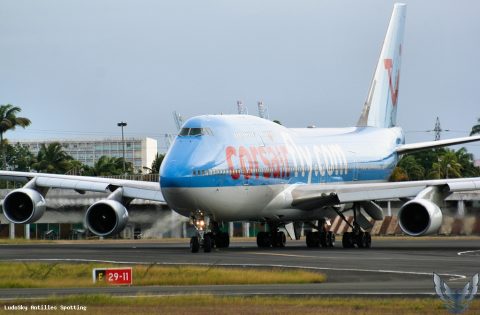 F-HSEA · Boeing 747-400, Pointe-à-Pitre – Maryse Condé