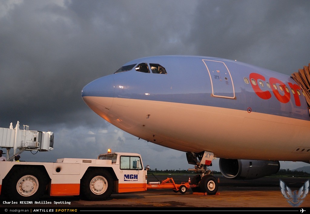 F-HCAT · Airbus A330-200, Corsairfly, Martinique – Aimé Césaire