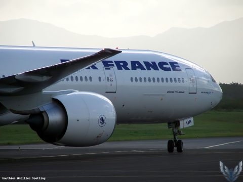 F-GSQR · Boeing 777-300ER, Pointe-à-Pitre – Maryse Condé
