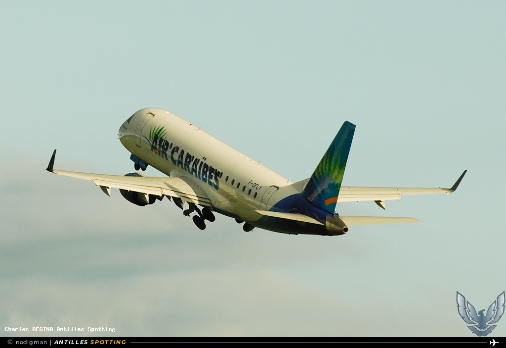 F-OFLY · Embraer E175, Air Caraïbes, Martinique – Aimé Césaire