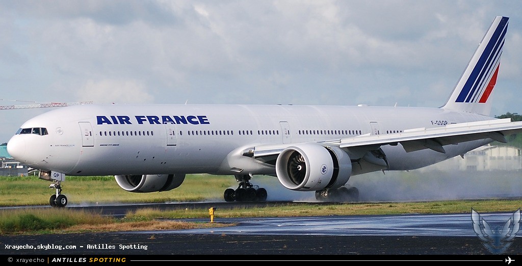 F-GSQP · Boeing 777-300ER, Air France, Pointe-à-Pitre – Maryse Condé