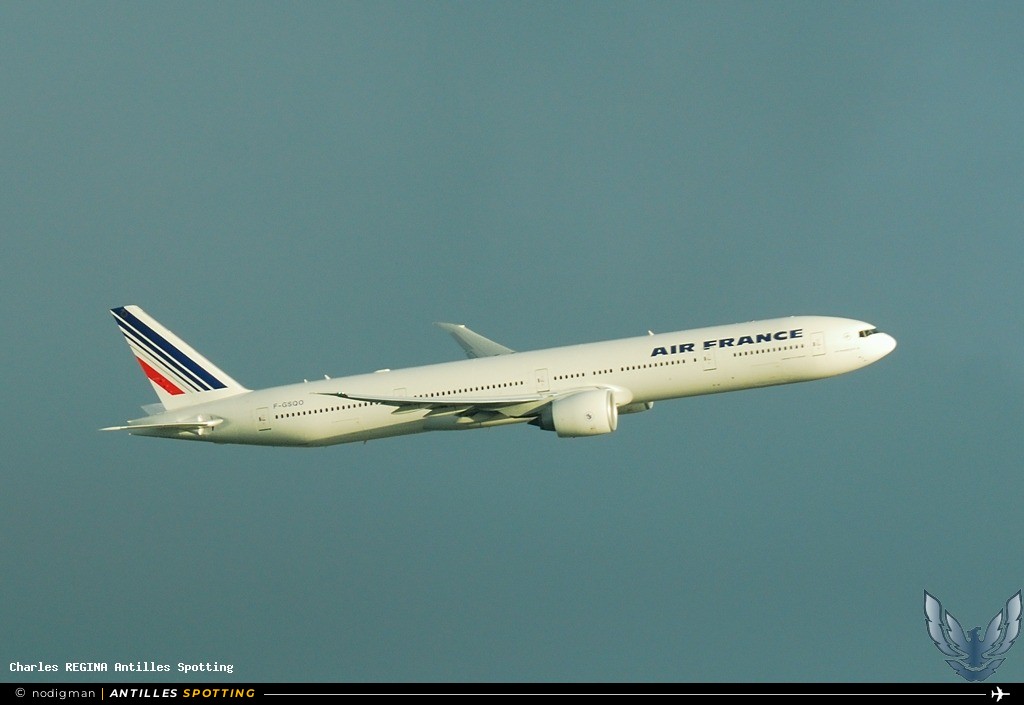 F-GSQO · Boeing 777-300ER, Air France, Martinique – Aimé Césaire