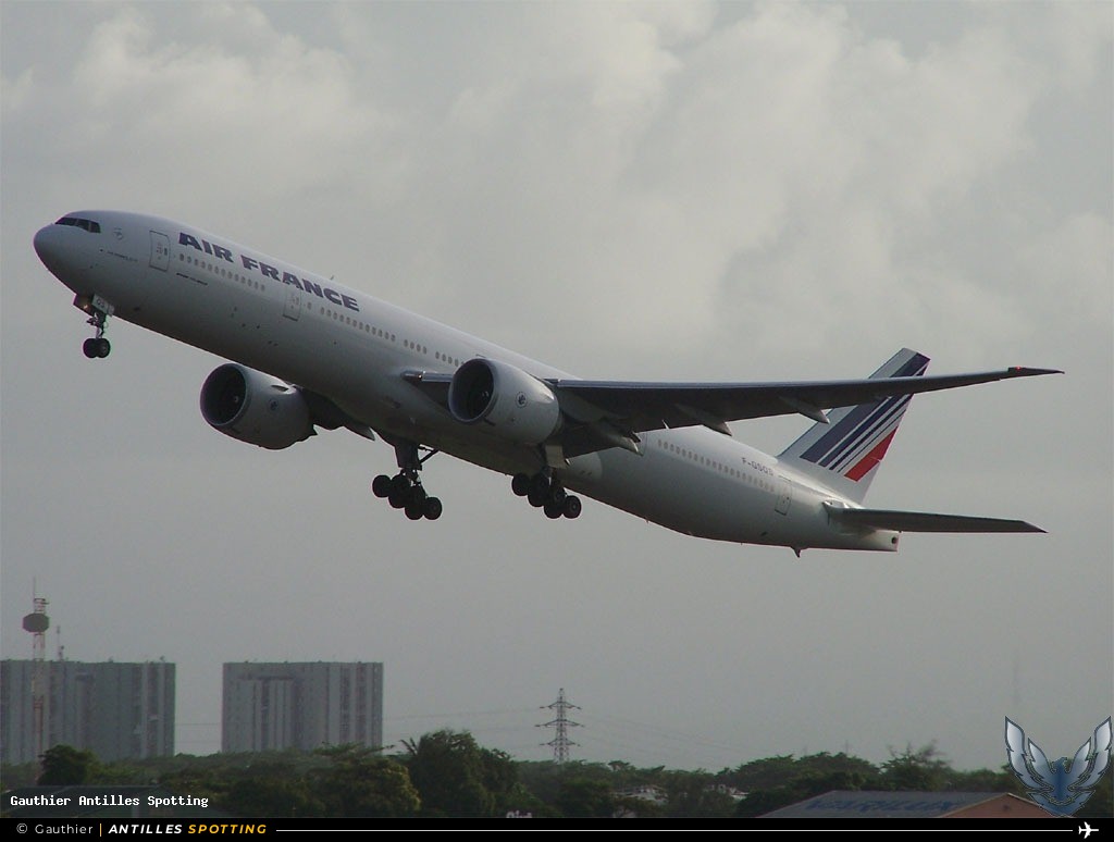 F-GSQS · Boeing 777-300ER, Air France, Pointe-à-Pitre – Maryse Condé