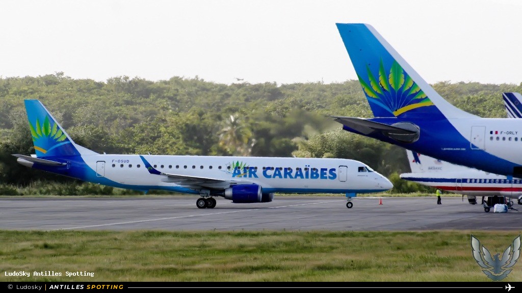 F-OSUD · Embraer E190, Air Caraïbes, Pointe-à-Pitre – Maryse Condé