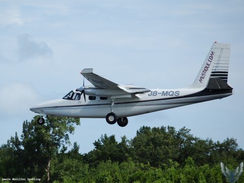 J8-MQS · AERO COMMANDER GC-500, Martinique – Aimé Césaire