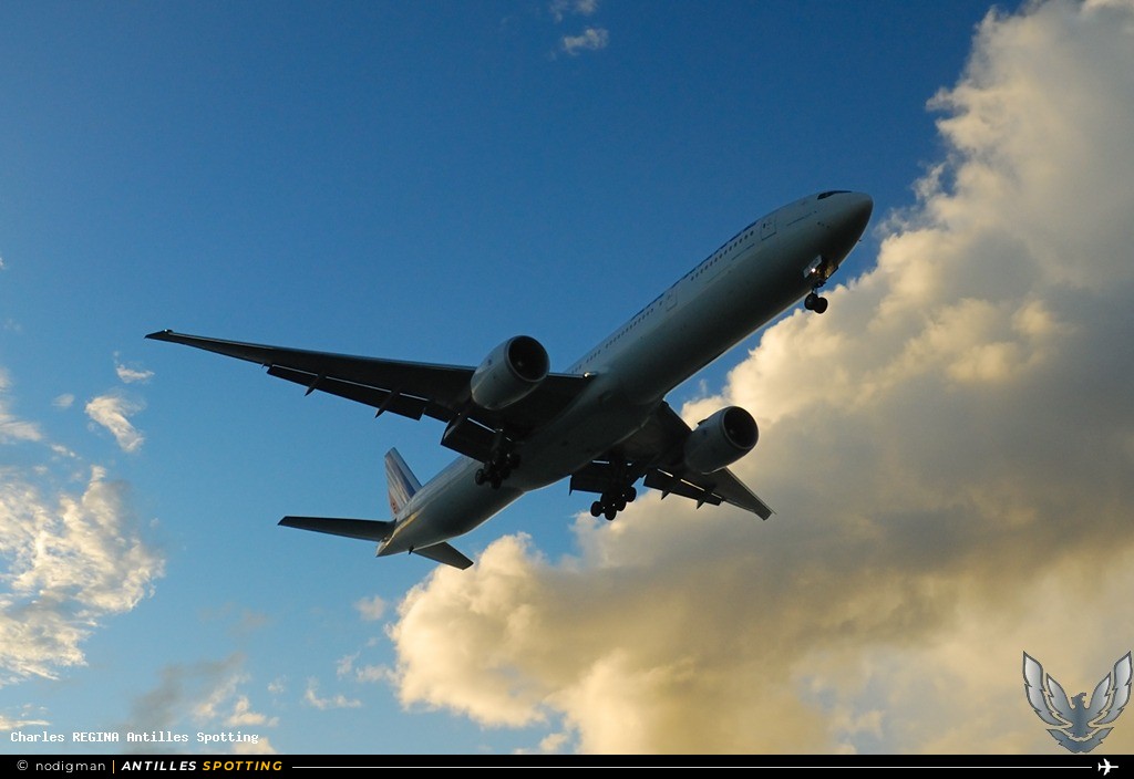 F-GSQO · Boeing 777-300ER, Air France, Martinique – Aimé Césaire