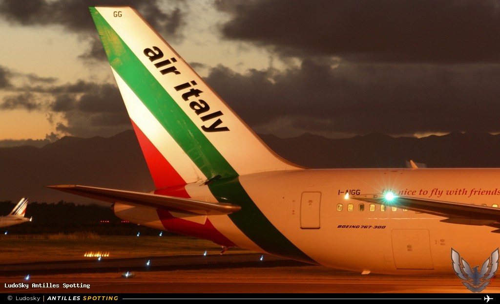 I-AIGG · Boeing 767-300, Air Italy, Pointe-à-Pitre – Maryse Condé