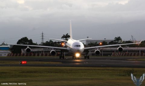 F-GLZI · Airbus A340-300, Pointe-à-Pitre – Maryse Condé