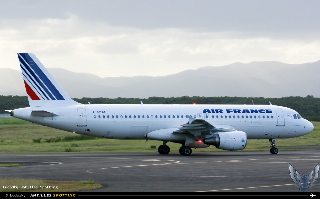 F-GKXG · Airbus A320, Air France, Pointe-à-Pitre – Maryse Condé