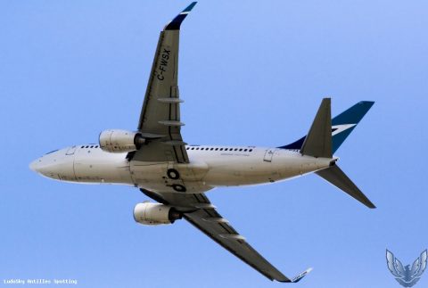 C-FWSX · Boeing 737-700, Pointe-à-Pitre – Maryse Condé