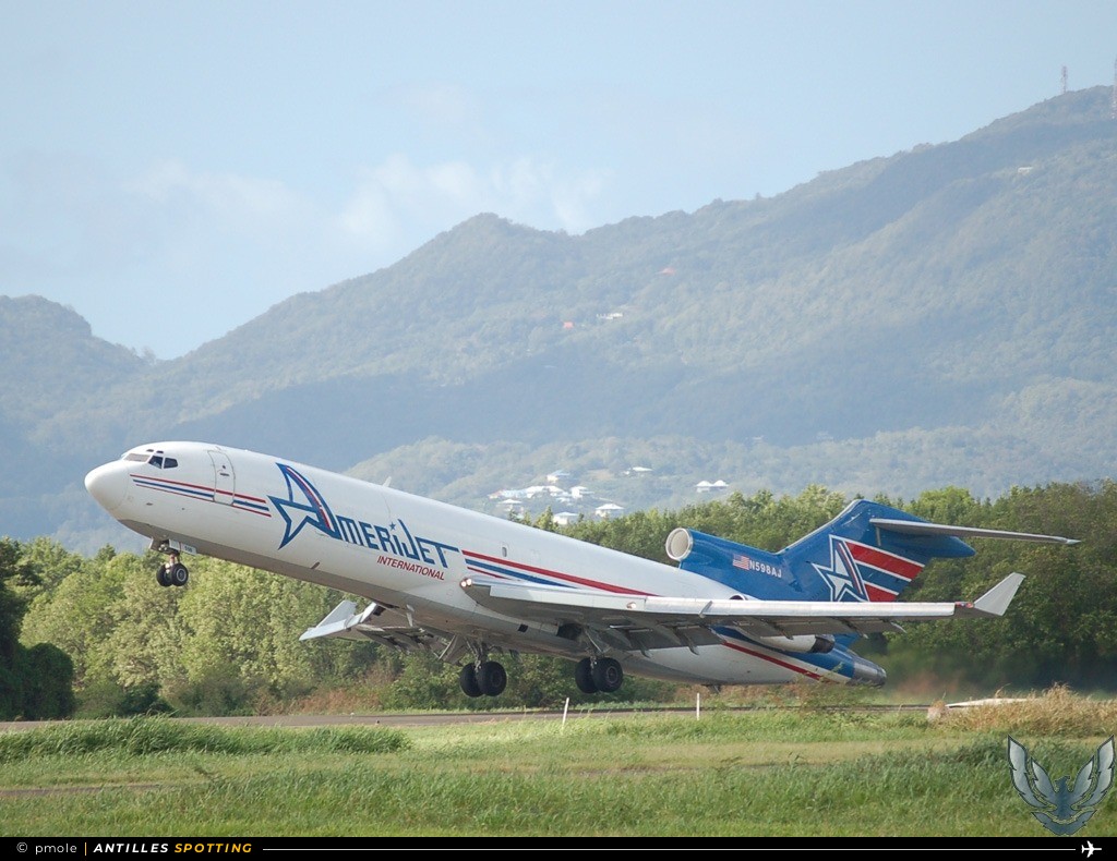 N598AJ · Boeing 727-200, Amerijet International, Martinique – Aimé Césaire