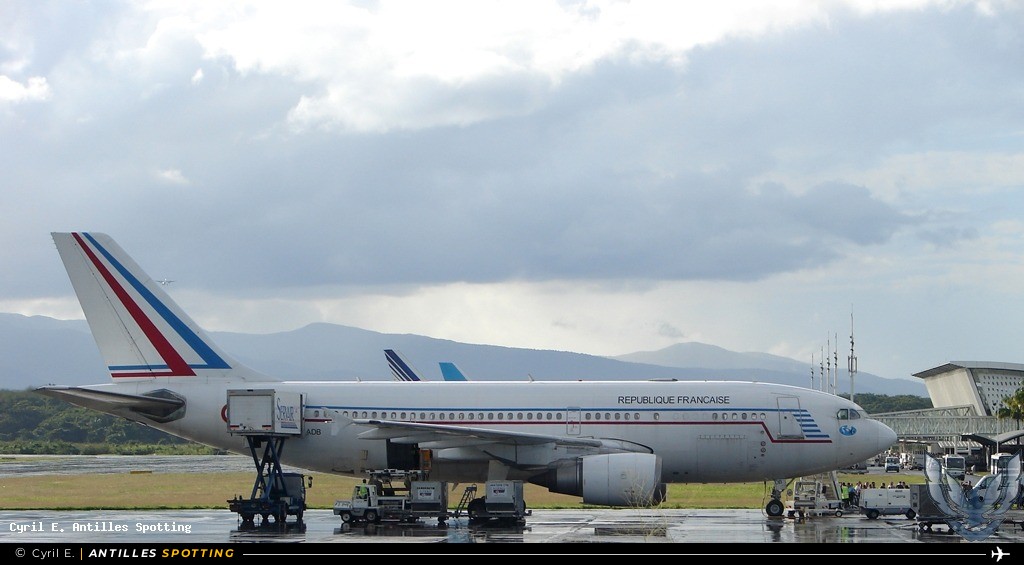 F-RADB · Airbus A310, République Française - COTAM, Pointe-à-Pitre – Maryse Condé