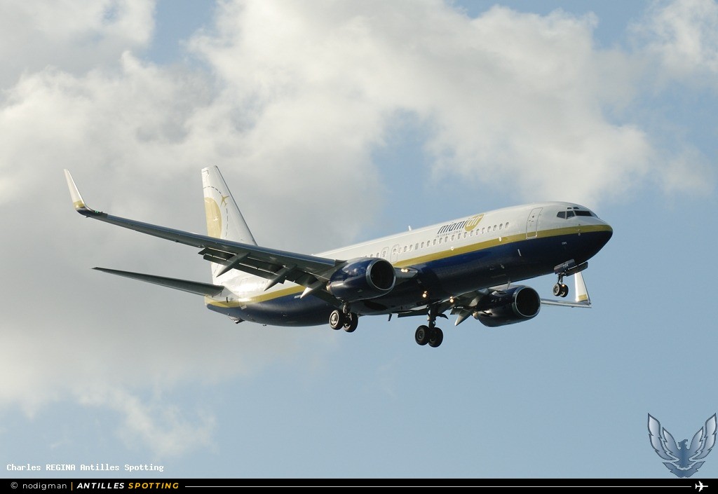 N734MA · Boeing 737-800, Miami Air, Martinique – Aimé Césaire
