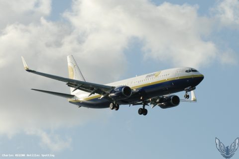 N734MA · Boeing 737-800, Martinique – Aimé Césaire