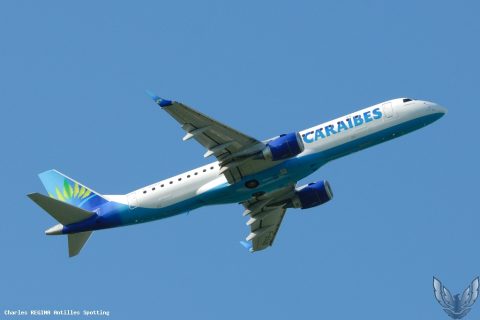 F-OSUD · Embraer E190, Martinique – Aimé Césaire