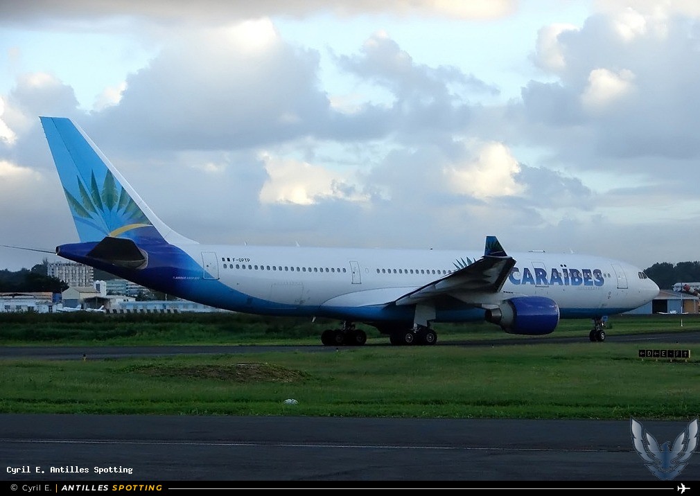 F-OPTP · Airbus A330-200, Air Caraïbes, Pointe-à-Pitre – Maryse Condé