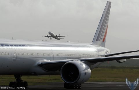 F-GSQS · Boeing 777-300ER, Pointe-à-Pitre – Maryse Condé
