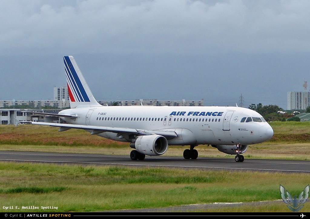 F-GKXC · Airbus A320, Air France, Pointe-à-Pitre – Maryse Condé