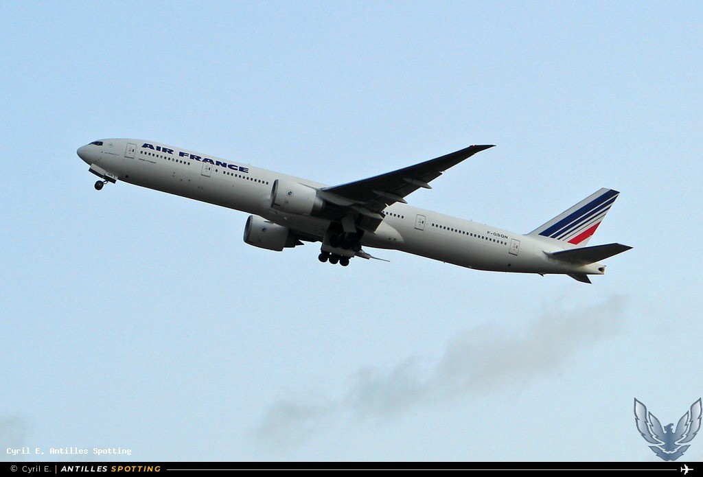 F-GSQN · Boeing 777-300ER, Air France, Pointe-à-Pitre – Maryse Condé