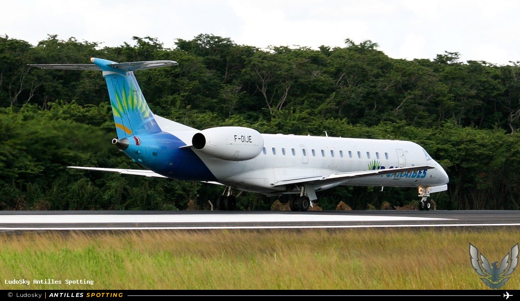 F-OIJE · Embraer ERJ-145, Air Caraïbes, Pointe-à-Pitre – Maryse Condé