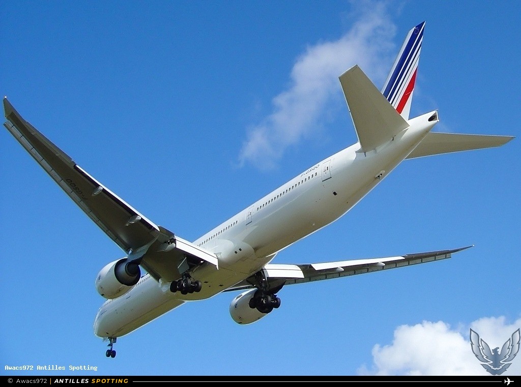 F-GSQO · Boeing 777-300ER, Air France, Martinique – Aimé Césaire
