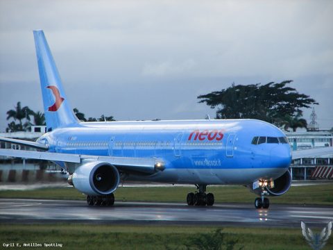 EI-DOF · Boeing 767-300, Pointe-à-Pitre – Maryse Condé