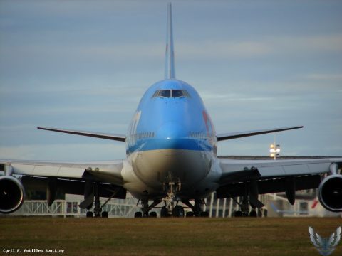 F-HKIS · Boeing 747-400, Pointe-à-Pitre – Maryse Condé