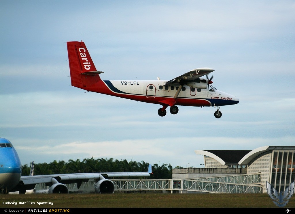 V2-LFL · De Havilland Canada DHC-6 Twin Otter, Carib Aviation, Pointe-à-Pitre – Maryse Condé