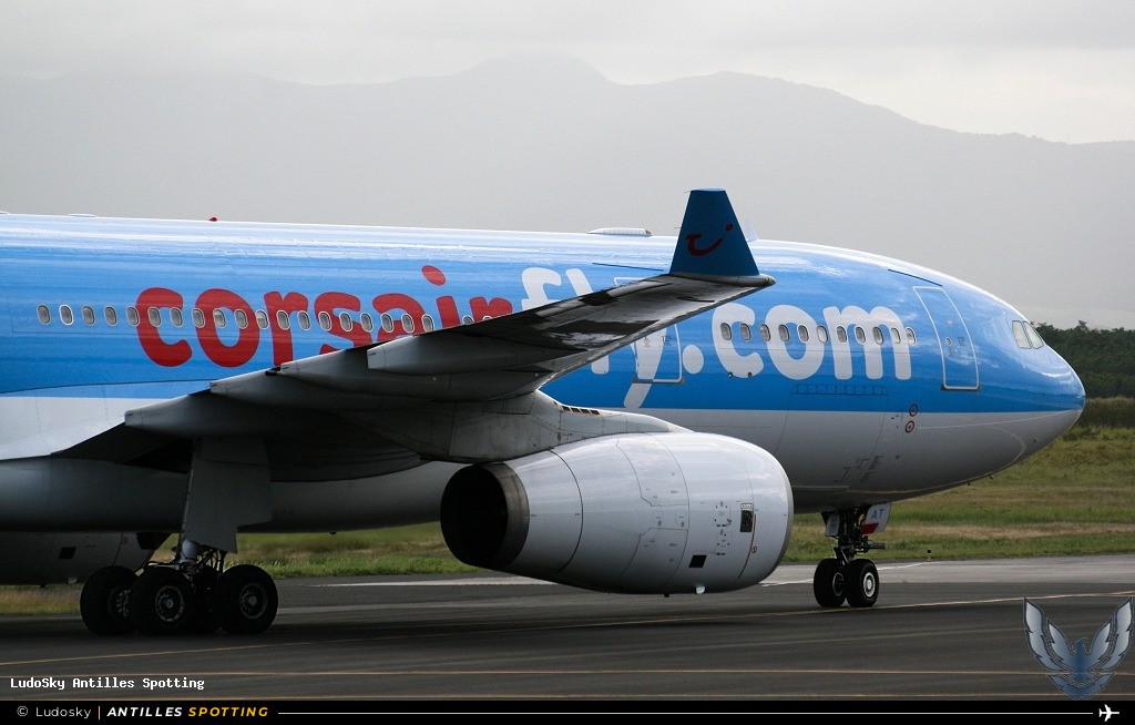 F-HCAT · Airbus A330-200, Corsair, Pointe-à-Pitre – Maryse Condé