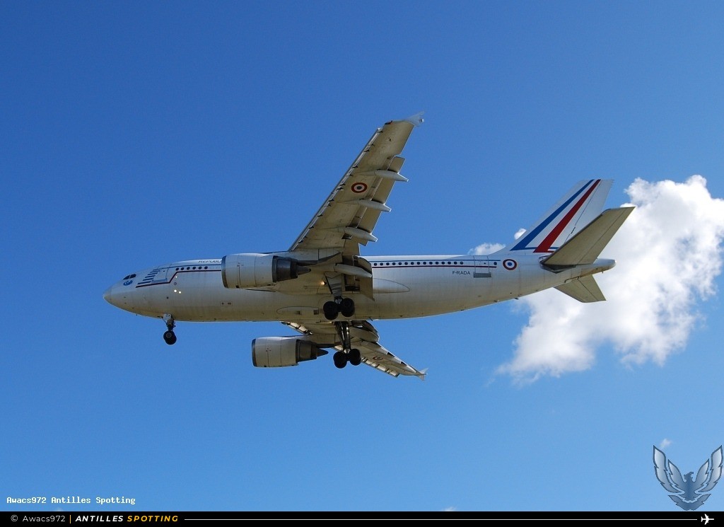 F-RADA · Airbus A310, République Française - COTAM, Martinique – Aimé Césaire