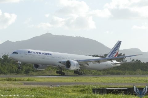 F-GSQP · Boeing 777-300ER, Martinique – Aimé Césaire