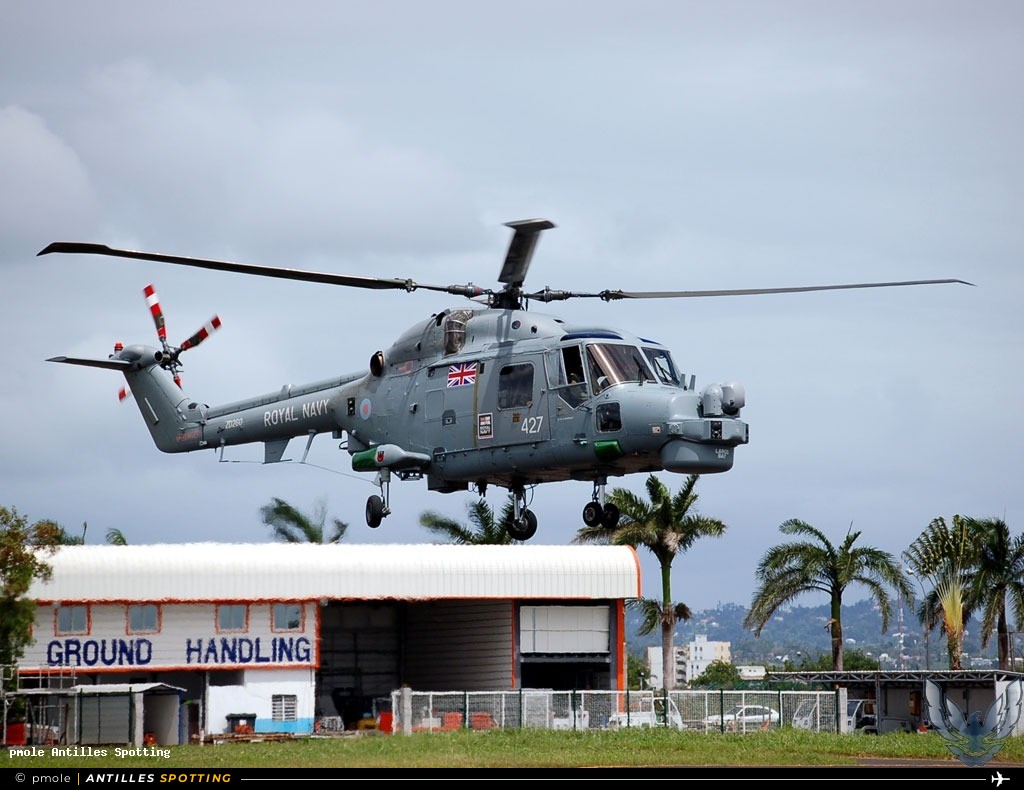 ZD250 · Westland Lynx HAS3S, ROYAL NAVY - 702 Squadron, Martinique – Aimé Césaire