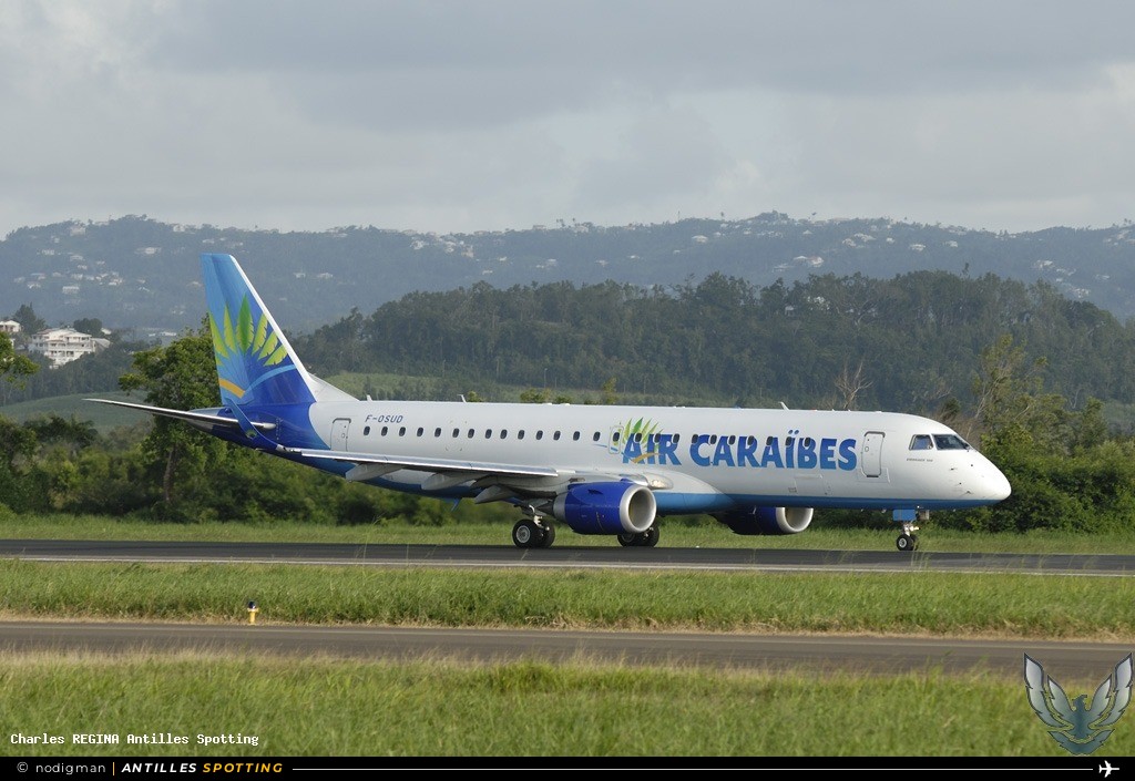 F-OSUD · Embraer E190, Air Caraïbes, Martinique – Aimé Césaire