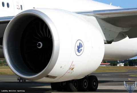 F-GSQS · Boeing 777-300ER, Pointe-à-Pitre – Maryse Condé