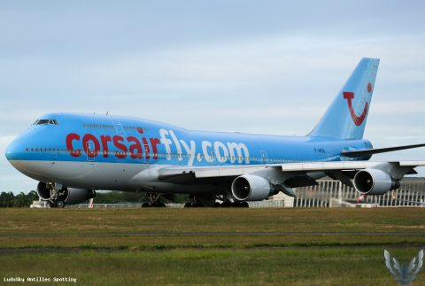 F-HKIS · Boeing 747-400, Pointe-à-Pitre – Maryse Condé