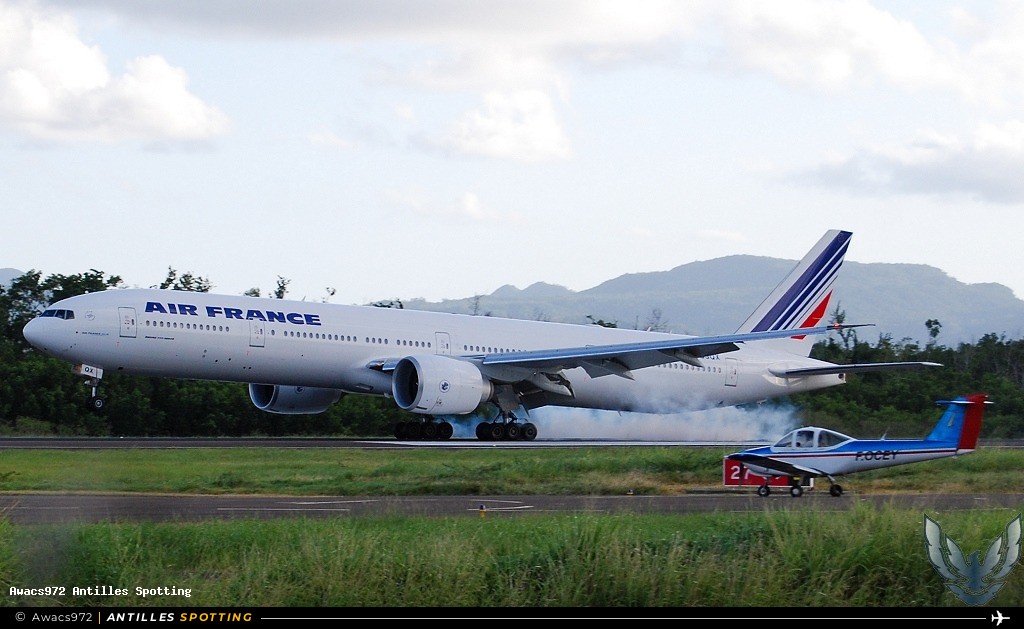 F-GSQX · Boeing 777-300ER, Air France, Martinique – Aimé Césaire