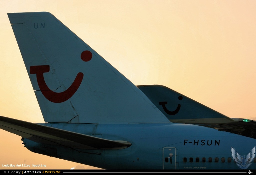 F-HSUN · Boeing 747-400, Corsair, Pointe-à-Pitre – Maryse Condé