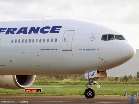 F-GSQO · Boeing 777-300ER, Martinique – Aimé Césaire