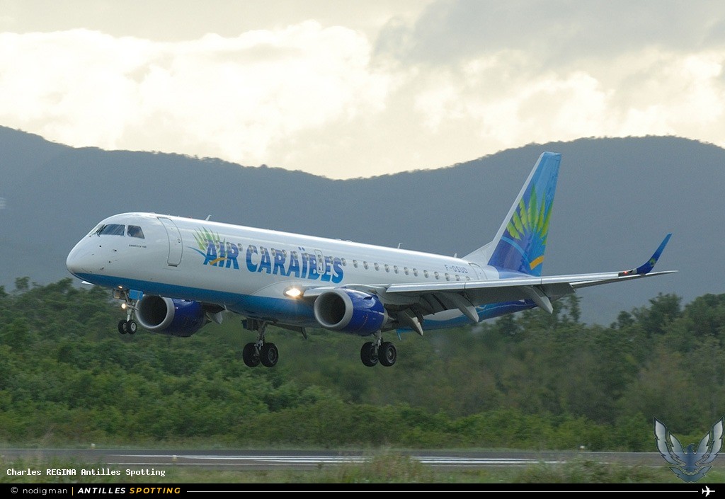 F-OSUD · Embraer E190, Air Caraïbes, Martinique – Aimé Césaire