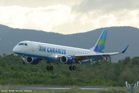 F-OSUD · Embraer E190, Martinique – Aimé Césaire