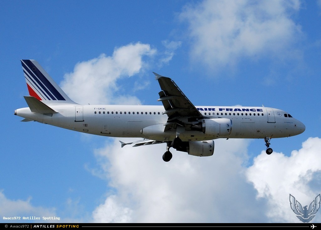 F-GKXC · Airbus A320, Air France, Martinique – Aimé Césaire