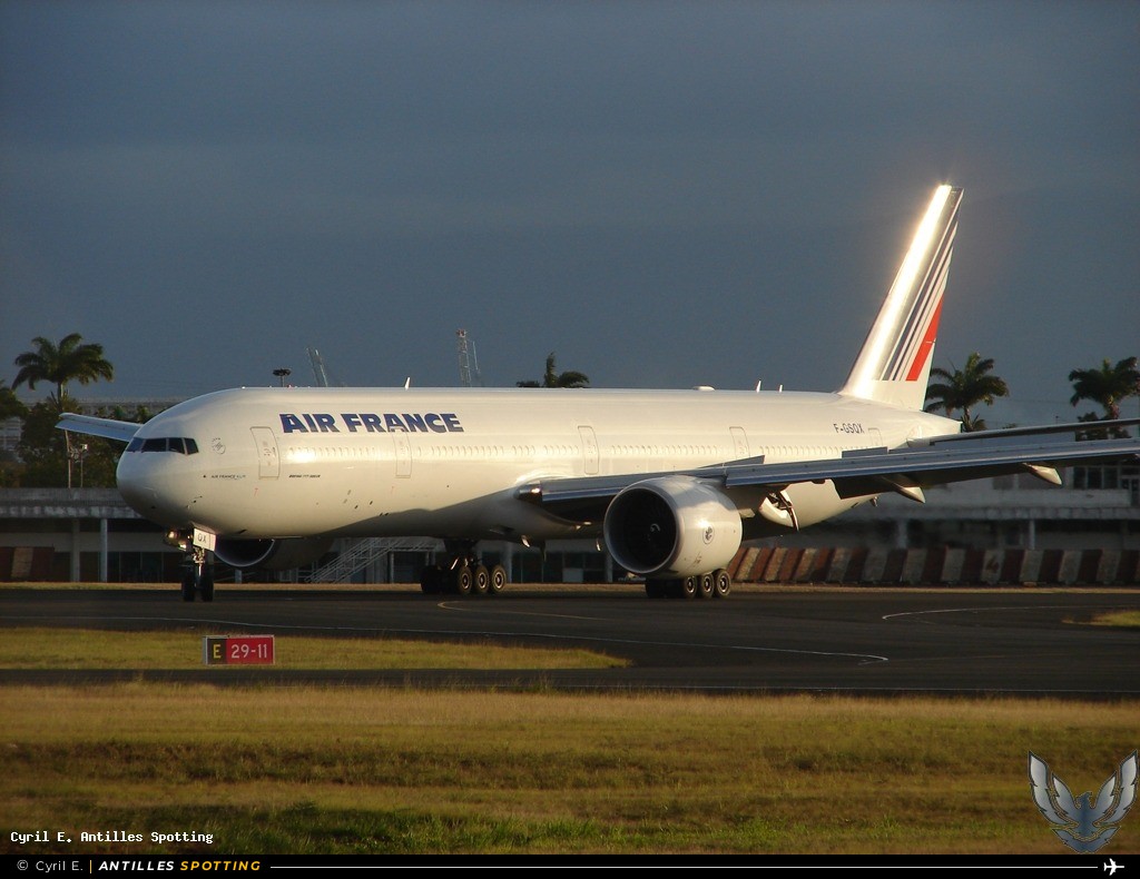 F-GSQX · Boeing 777-300ER, Air France, Pointe-à-Pitre – Maryse Condé