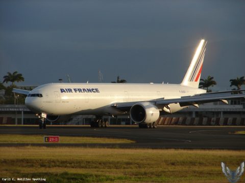 F-GSQX · Boeing 777-300ER, Pointe-à-Pitre – Maryse Condé