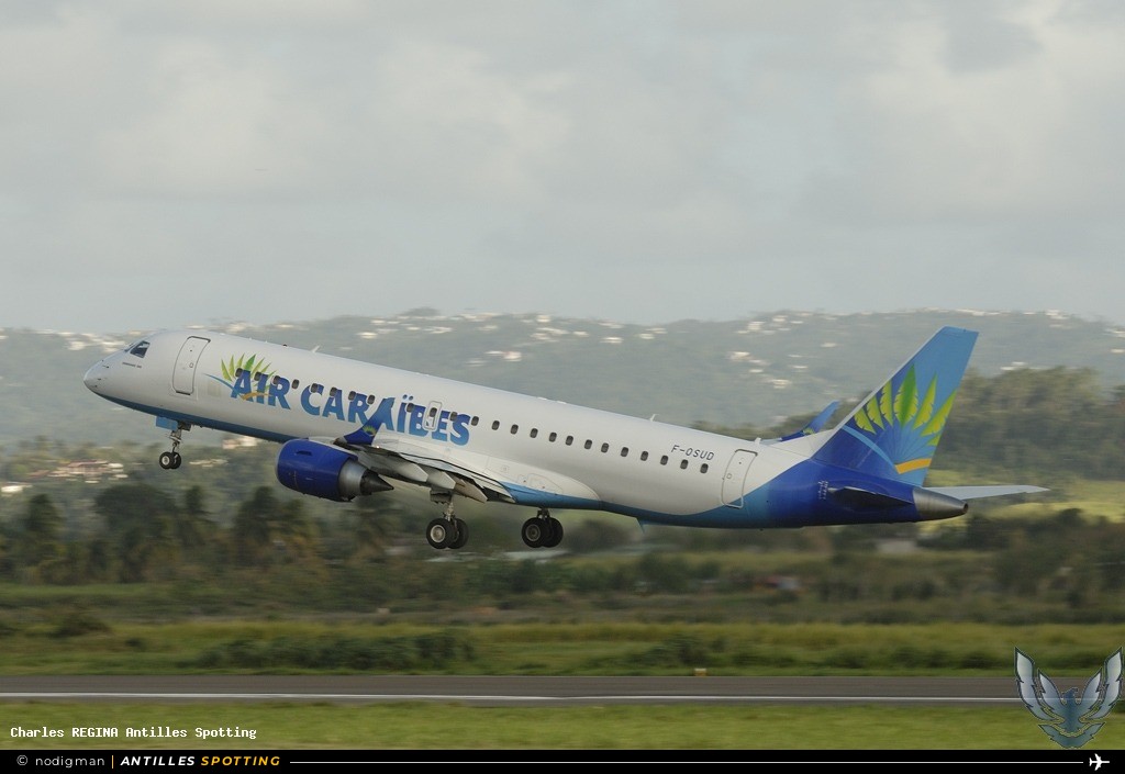 F-OSUD · Embraer E190, Air Caraïbes, Martinique – Aimé Césaire