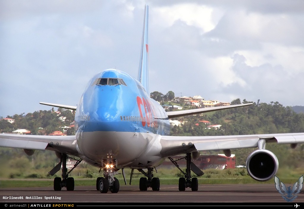 F-HSUN · Boeing 747-400, Corsairfly, Martinique – Aimé Césaire