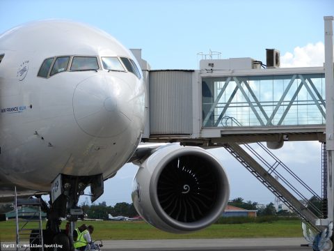 F-GSQP · Boeing 777-300ER, Pointe-à-Pitre – Maryse Condé